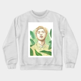 BTS RM Rap Monster Kim Namjoon Nature Watercolour Painting Crewneck Sweatshirt